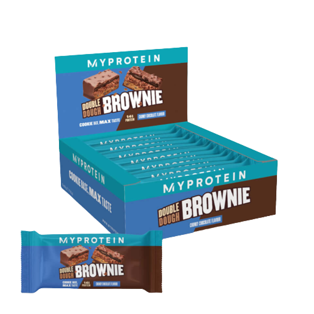 Double Dough Brownie - 12x60g Chunky Chocolate - фото 1 - id-p2093382879