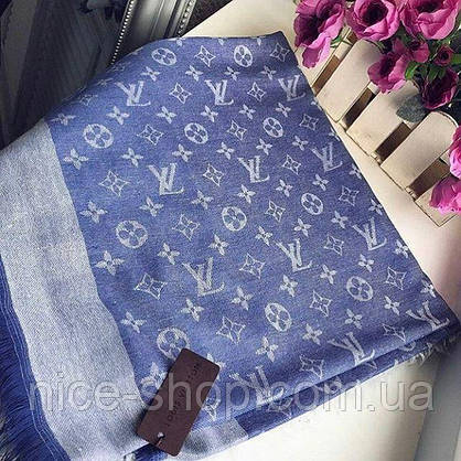 Хустка Louis Vuitton джинс комбі, фото 2