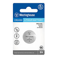 Литиевая батарейка Westinghouse Lithium "таблетка" 3V CR2430 1шт/уп blister CH