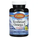 Carlson, Wild Norwegian EcoSmart Omega-3, Natural Lemon, 500 mg, 90 Soft Gels в Украине