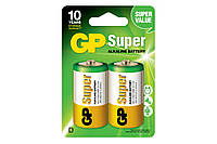 Батарейки GP SUPER ALKALINE 1.5V 13A-U2, LR20, D 2 шт.