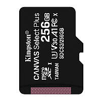 Карта памяти Kingston Canvas Select Plus 256GB Micro SD (SDXC) + adapter SD