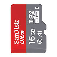 Карта памяти SanDisk Ultra 16GB Micro SD (SDHC) + adapter SD