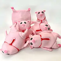 Игрушка антистресс сквиш БОЛЬШОЙ Розовая свинья Pink Pig BIG 50 см