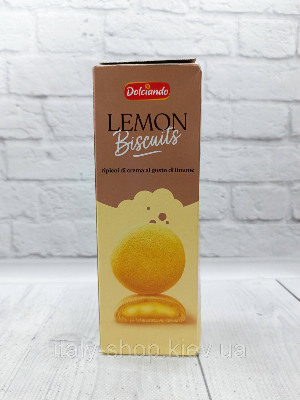 Печиво з лимонним кремом Dolciando Lemon Biscuits 150 г, Італія