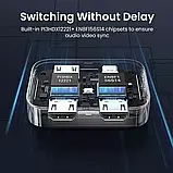 Перемикач Switch HDMI 2.1 Ugreen CM561 сплітер 2in 1out 8K@60Hz 4K@120Hz для TV Xiaomi Xbox SeriesX PS5, фото 5