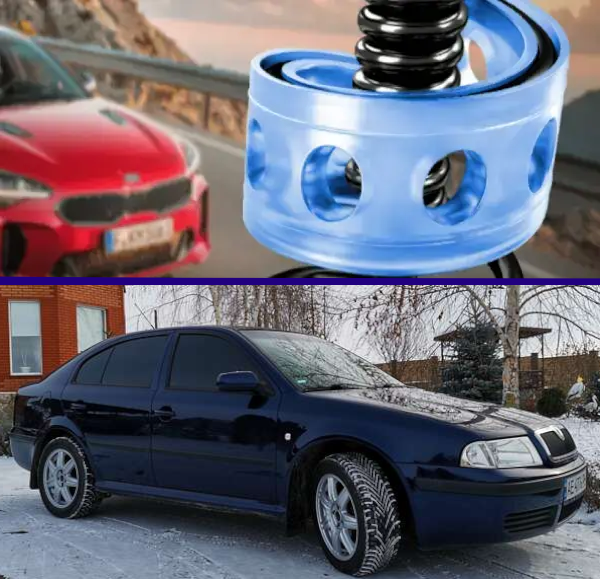 Автобафери силіконові на передні пружини Skoda Octavia I 1996-2011 (проставки, подушки пружини)