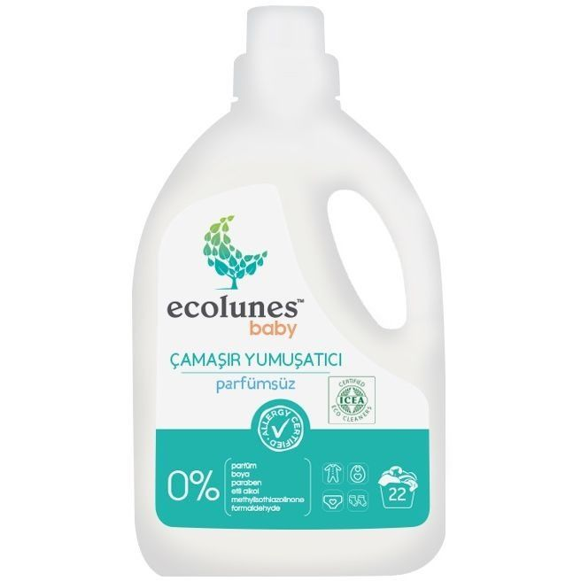 Пом'якшувач для прання дитячого одягу ECOLUNES 1л без запаху
