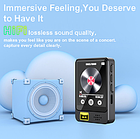 MP3 плеєр Rock Star M16 Bluetooth 5.2 Hi-Fi 32Gb із зовнішнім динаміком металевий, фото 3