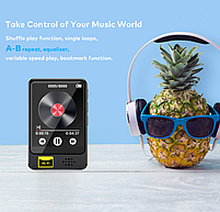 MP3 плеєр Rock Star M16 Bluetooth 5.2 Hi-Fi 32Gb із зовнішнім динаміком металевий, фото 4