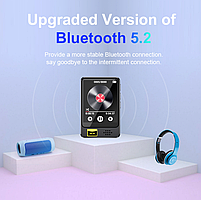 MP3 плеєр Rock Star M16 Bluetooth 5.2 Hi-Fi 32Gb із зовнішнім динаміком металевий, фото 8
