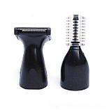 3 в 1 Тример Geemy Gm-3107 для видалення волосся з носа та вух, для окантовки та підстригання брів, фото 7