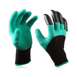 Рукавиці кігті садові Garden Genie Gloves, щільні для саду, городу