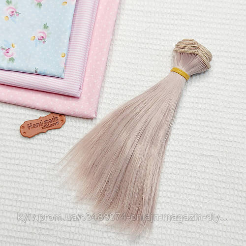 Волосы для куклы (тресс) 15х100 см, цвет лиловый №22 (ID#2093483688 ...