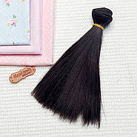 Волосы для куклы (тресс) 15х100 см, цвет черника №30