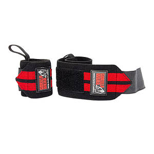 Кистьові бинти Gorilla Wear Wrist Wraps PRO Black/Red (45 см, середня жорсткість)