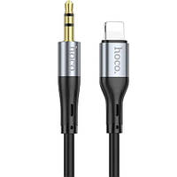Кабель Hoco UPA22 Lightning silicone digital audio conversion cable Black
