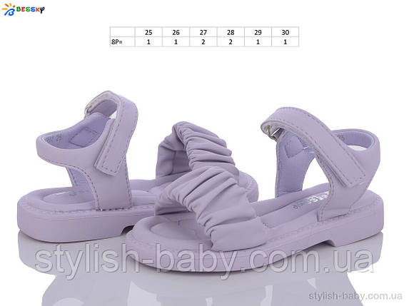 Дитяче літнє взуття гуртом. Дитячі босоніжки 2024 бренда Kellaifeng — Bessky для дівчаток (рр. з 25 по 30), фото 1