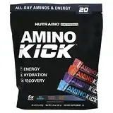 NutraBio Labs, Amino Kick, разнообразная упаковка, 20 стиков по 9 г (0,32 унции) в Украине