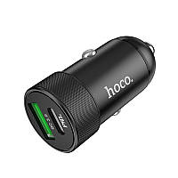 Автомобильное зарядное устройство Hoco Z32B Speed up PD20W+QC3.0 car charger Black