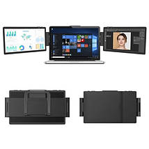 Потрійний портативний монітор 11,6 дюймів для подовжувача екрану ноутбука 1920x1080P FHD LCD IPS BIO, фото 5