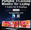 Портативний 13,3-дюймовий монітор з подвійним дисплеєм BIO, фото 7