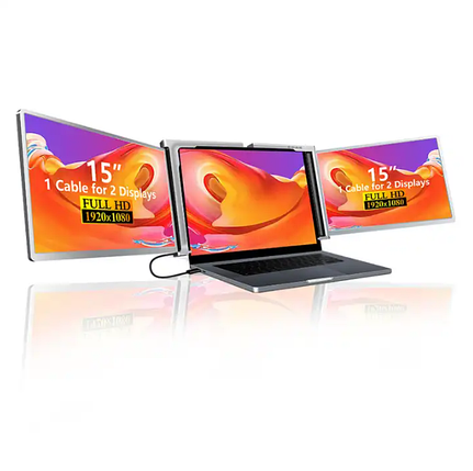 Портативний 15-дюймовий монітор з подвійним дисплеєм BIO, фото 1