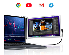 Портативний 14-дюймовий монітор з подвійним дисплеєм BIO, фото 2