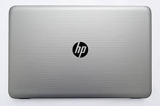 Кришка дисплея для HP 250 G4, 255 G4, Pavilion 15-AC, 15-AF, 15-BA, срібляста текстурна (silver, горизонтальні смуги)