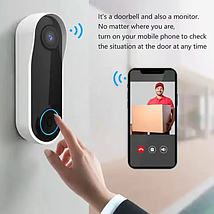 Домофон з камерою tuya smart wifi ring BIO, фото 2