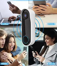 Домофон з камерою tuya smart wifi ring BIO, фото 5