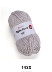 Нитки пряжа для в"язання напіввовна з альпакою ALPINE ALPACA Альпіне Альпака YarnYart ЯрнАрт №  1430 - сірий