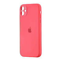 Чехол Silicone Case Square iPhone 11 Pink Peach (18)