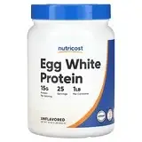 Nutricost, яичный протеин, без добавок, 454 г (1 фунт) Днепр