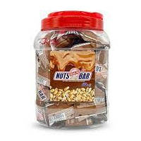 Цукерки Power Pro Healthy Meal "Nuts Bar mini" з кармеллю та смаженим арахісом без додавання цукру 810г
