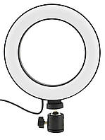 LED лампа 16 см Кольцевая Black