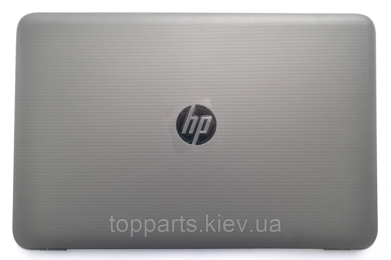Кришка дисплея для HP 250 G4, 255 G4, Pavilion 15-AC, 15-AF, 15-BA, темно-сіра текстурна (горизонтальні смуги)