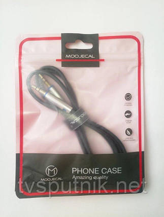 Кабель Aux Moojecal MJLD-0201 (3.5mm St - 3.5mm St) (1м), фото 3