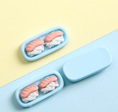 Мініатюра тарілка із суші 2.6*1.2 Блакитна, фото 1