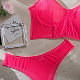 Комплект жіночої нижньої білизни L, Рожевий, фото 3