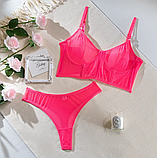 Комплект жіночої нижньої білизни L, Рожевий, фото 2