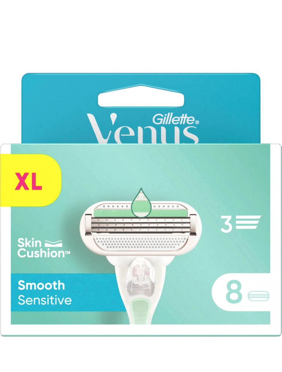 Gillette Venus Smooth Sensitive XL (8 шт) змінні леза | касети | картриджі для бритви