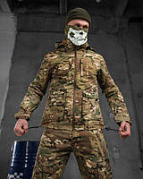 Армейская тактическая демисезонная куртка multicam, Теплая мужская военная одежда куртка ВСУ мультикам