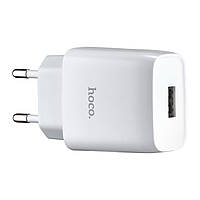 Сетевое зарядное устройство Hoco C72A Glorious single port charger (EU) White