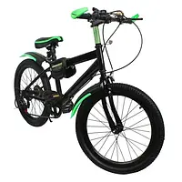 20-дюймовый 6-скоростной детский горный велосипед Зеленый