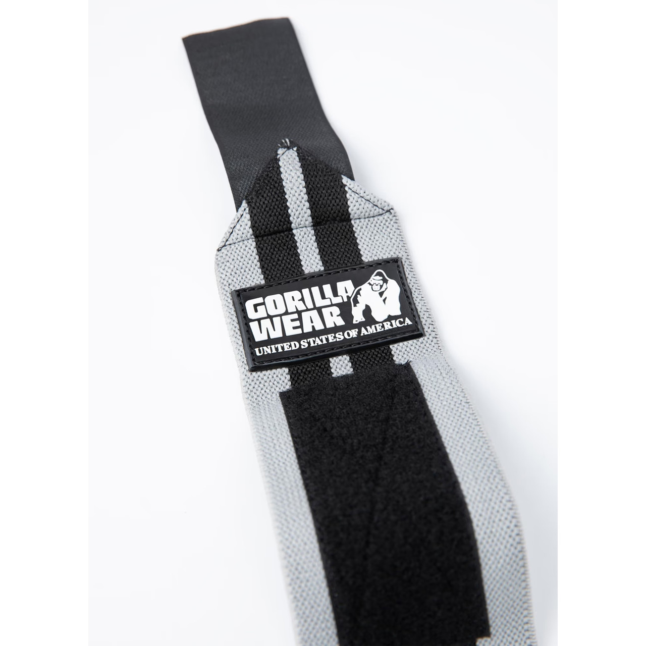 Кистьові бинти Gorilla Wear Wrist Wraps PRO Gray/Black (45 см, середня жорсткість) - фото 3 - id-p2093540774