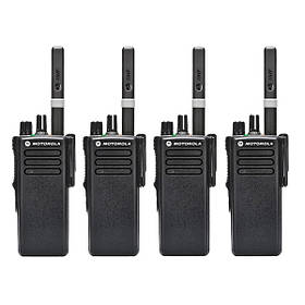 Комплект із 4 шт Оригінальним цифровим рацій Motorola DP4400e UHF 2450 мА·год