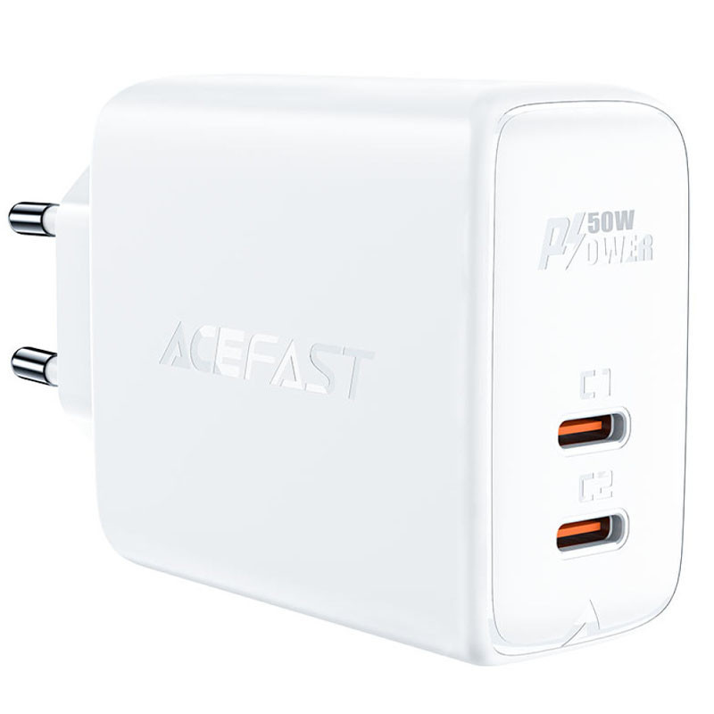 СЗУ Acefast A29 PD50W GaN (USB-C+USB-C) dual port FIL - фото 2 - id-p2093530104