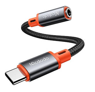 Кабель McDodo Castle Series Type-C to 3.5mm Female Cable 11cm CA-7561 Black