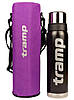 Чохол на термос Трамп 31х8 см 900 мл + РЕМІНЬ м'який чохол для термоса TRAMP термосумки для пляшок Бузковий, фото 2